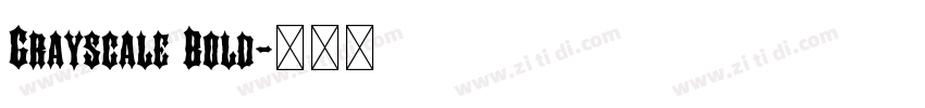 Grayscale Bold字体转换 Grayscale Bold字体转换